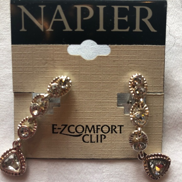 Napier Jewelry - Napier Tear Drop Comfort Clips-NWT